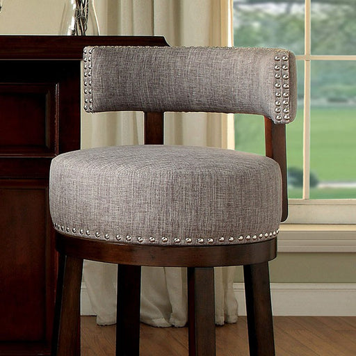 LYNSEY Dark Oak/Light Gray 29" Bar Stool - Imperial Furniture (Las Vegas, NV) - Multi Location