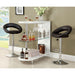 Numbi White/Chrome Mini Server - Imperial Furniture (Las Vegas, NV) - Multi Location