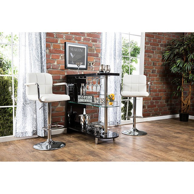 Numbi Black/Chrome Mini Server - Imperial Furniture (Las Vegas, NV) - Multi Location