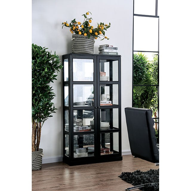 Vilas Black Curio Cabinet - Imperial Furniture (Las Vegas, NV) - Multi Location