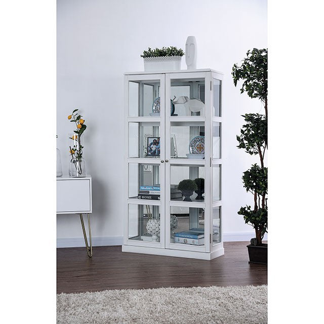 Vilas White Curio Cabinet - Imperial Furniture (Las Vegas, NV) - Multi Location