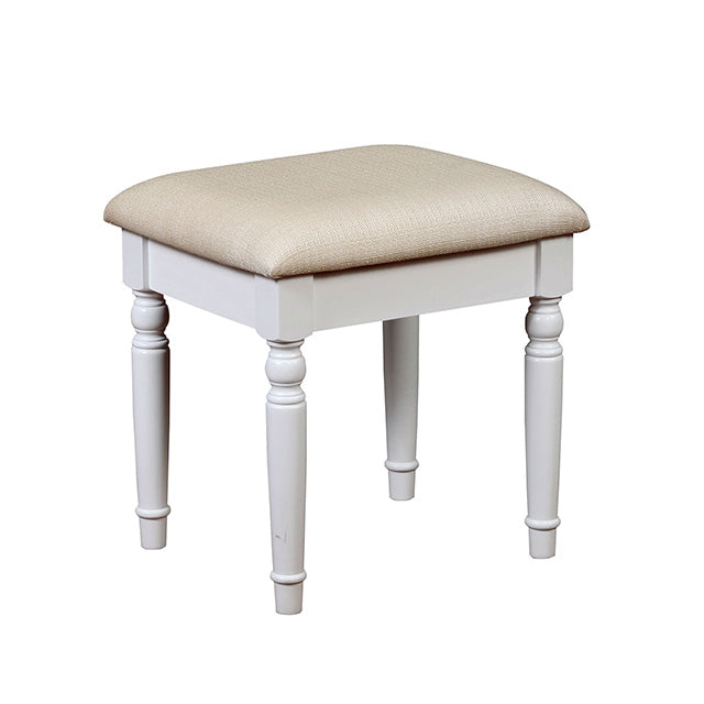 TRACY White Vanity w/ Stool - Imperial Furniture (Las Vegas, NV) - Multi Location