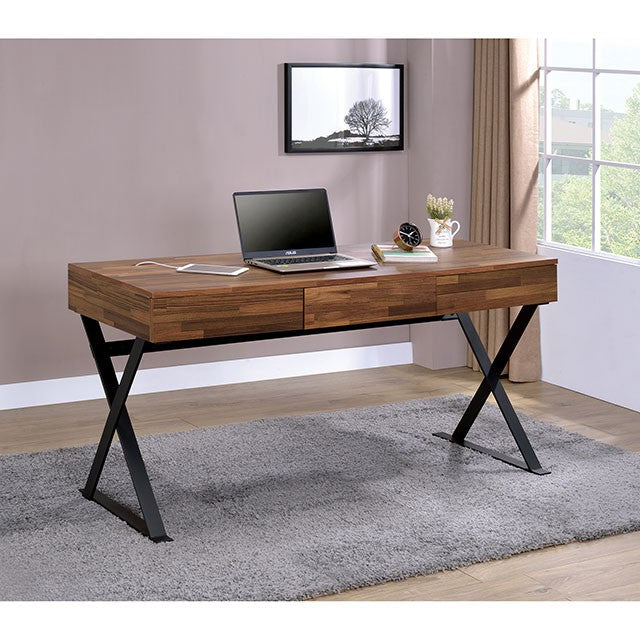 Tensed Sand Black Desk - Imperial Furniture (Las Vegas, NV) - Multi Location