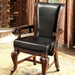 MELINA Brown Cherry/Black Arm Chair - Imperial Furniture (Las Vegas, NV) - Multi Location