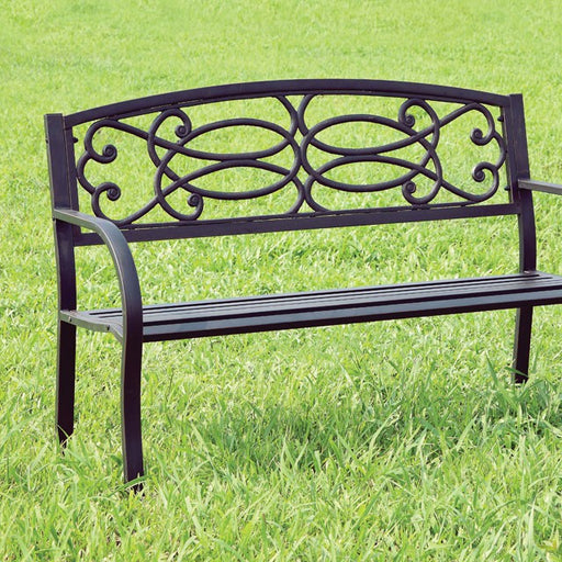 POTTER Black Patio Steel Bench - Imperial Furniture (Las Vegas, NV) - Multi Location