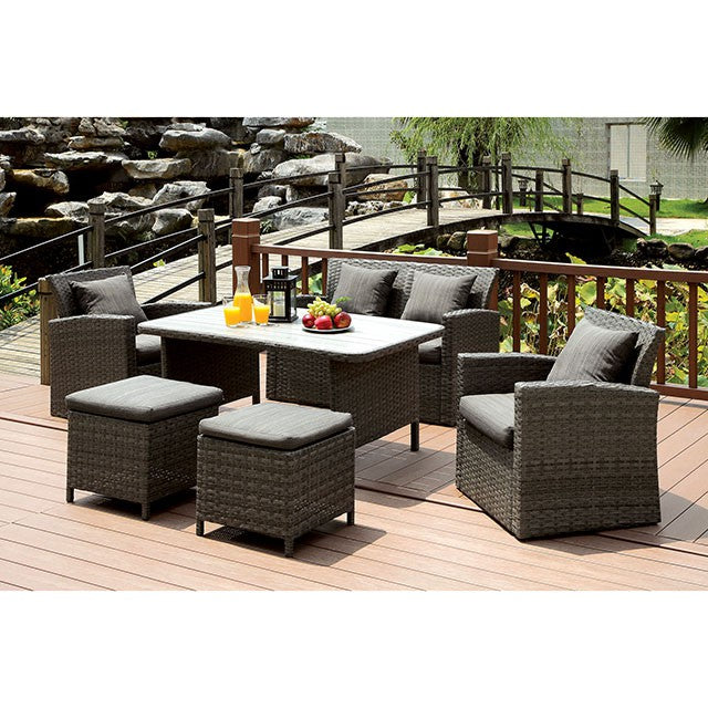 Nashira 6 Pc. Patio Dining Set - Imperial Furniture (Las Vegas, NV) - Multi Location