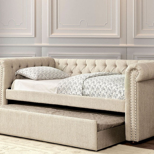 Leanna Daybed w Trundle Beige - Imperial Furniture (Las Vegas, NV) - Multi Location