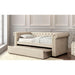 Leanna Daybed w Trundle Beige - Imperial Furniture (Las Vegas, NV) - Multi Location
