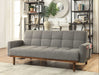 Nettie Gray/Oak Futon Sofa - Imperial Furniture (Las Vegas, NV) - Multi Location