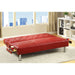 Farel Futon Sofa Red & White - Imperial Furniture (Las Vegas, NV) - Multi Location