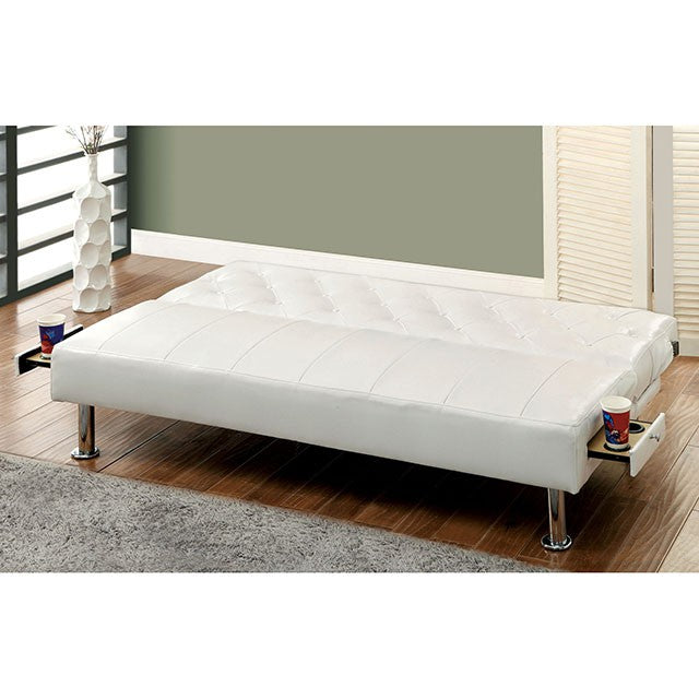 Farel Futon Sofa Red & White - Imperial Furniture (Las Vegas, NV) - Multi Location