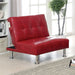 Bulle Chair Grey & Red - Imperial Furniture (Las Vegas, NV) - Multi Location