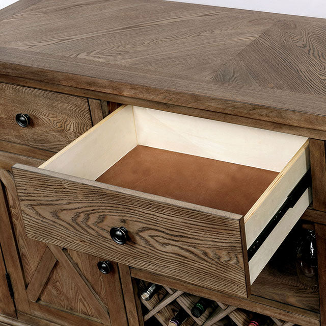 Julia Light Oak Server - Imperial Furniture (Las Vegas, NV) - Multi Location