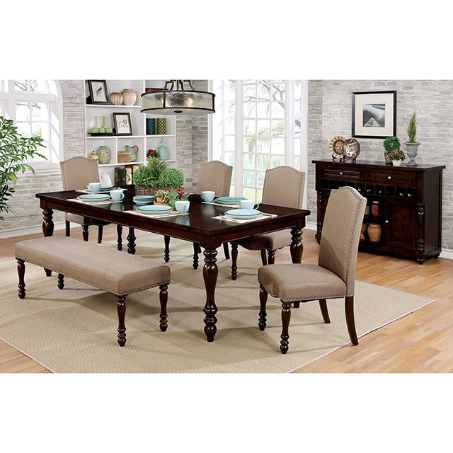 HOLCROFT Antique Cherry/Beige Bench - Imperial Furniture (Las Vegas, NV) - Multi Location