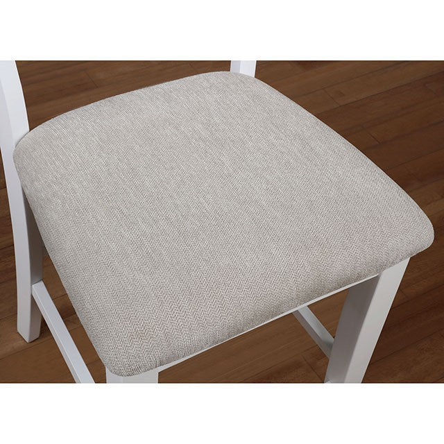 Kiana White Counter Ht. Side Chair (2/CTN) - Imperial Furniture (Las Vegas, NV) - Multi Location