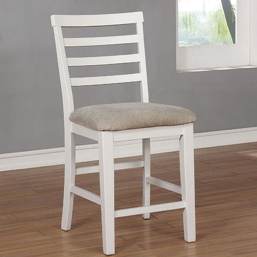 Kiana White Counter Ht. Side Chair (2/CTN) - Imperial Furniture (Las Vegas, NV) - Multi Location