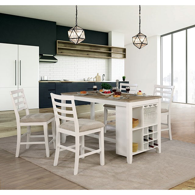 Kiana White Counter Ht. Side Chair (2/CTN) - Imperial Furniture (Las Vegas, NV) - Multi Location