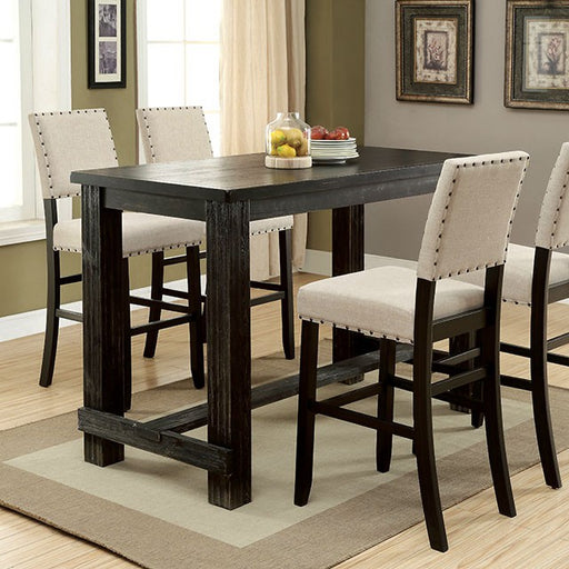 Sania 5 Pc Bar Table Set Black - Imperial Furniture (Las Vegas, NV) - Multi Location