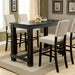 Sania 5 Pc Bar Table Set Black - Imperial Furniture (Las Vegas, NV) - Multi Location