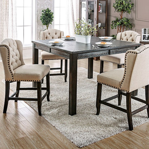 Sania 5 Pc Counter Ht Table Set Rustic - Imperial Furniture (Las Vegas, NV) - Multi Location