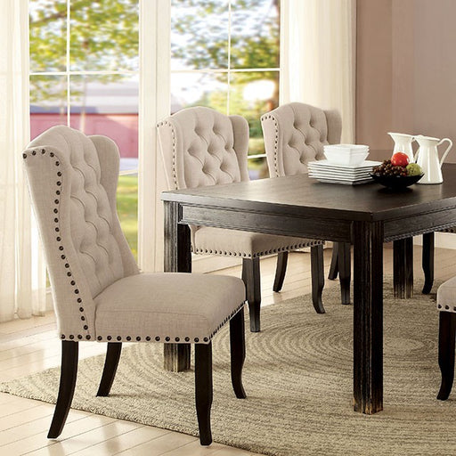 Sania 6 Pc Dining Table Set with Bench Rustic - Imperial Furniture (Las Vegas, NV) - Multi Location