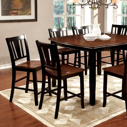DOVER II Black/Cherry Counter Ht. Table w/ 16" Leaf - Imperial Furniture (Las Vegas, NV) - Multi Location