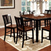 DOVER II Black/Cherry Counter Ht. Table w/ 16" Leaf - Imperial Furniture (Las Vegas, NV) - Multi Location