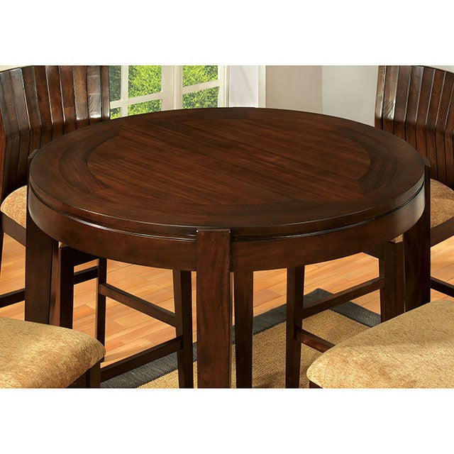 Ottawa Round Dining Table Brown - Imperial Furniture (Las Vegas, NV) - Multi Location