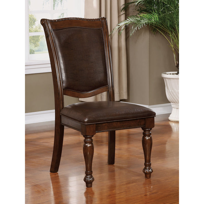 Alpena Brown Cherry/Espresso Arm Chair & Side Chair (2/CTN) - Imperial Furniture (Las Vegas, NV) - Multi Location