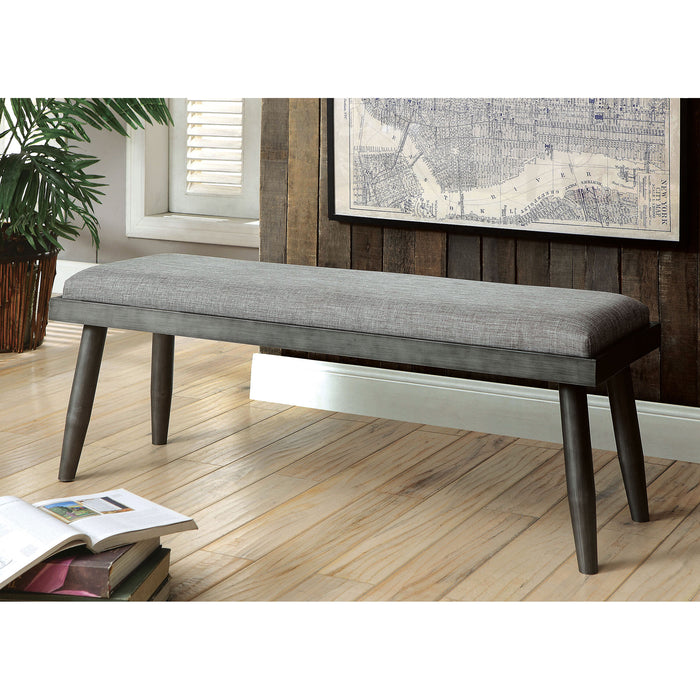 Vilhelm I Gray Bench - Imperial Furniture (Las Vegas, NV) - Multi Location