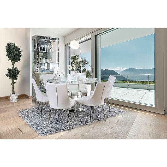 Izzy Silver/White Side Chair, White (2/CTN) - Imperial Furniture (Las Vegas, NV) - Multi Location