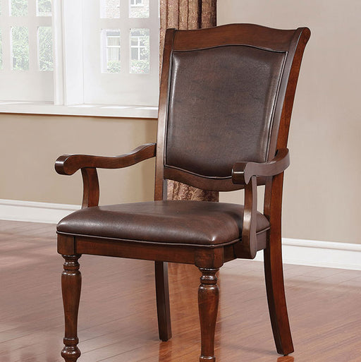 Sylvana Brown Cherry/Espresso Arm Chair (2/CTN) - Imperial Furniture (Las Vegas, NV) - Multi Location