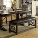 PAULINA Rustic Walnut/Espresso Bench - Imperial Furniture (Las Vegas, NV) - Multi Location