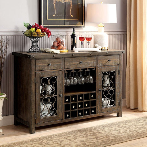 PAULINA Rustic Walnut Server - Imperial Furniture (Las Vegas, NV) - Multi Location