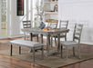 Laquila Dining Table Set Bench - Imperial Furniture (Las Vegas, NV) - Multi Location