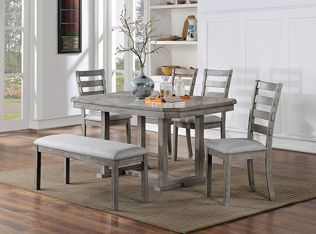 Laquila Dining Table Set Bench - Imperial Furniture (Las Vegas, NV) - Multi Location