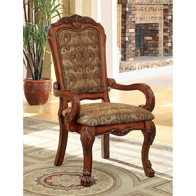 Medieve Antique Oak Arm Chair (2/CTN) - Imperial Furniture (Las Vegas, NV) - Multi Location