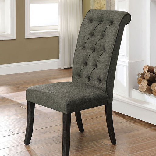 Sania III Gray/Antique Black Side Chair (2/CTN) - Imperial Furniture (Las Vegas, NV) - Multi Location