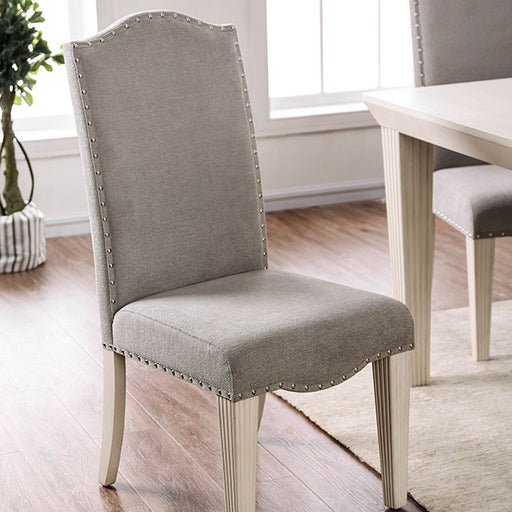 Daniella Gray/Antique White Side Chair (2/CTN) - Imperial Furniture (Las Vegas, NV) - Multi Location
