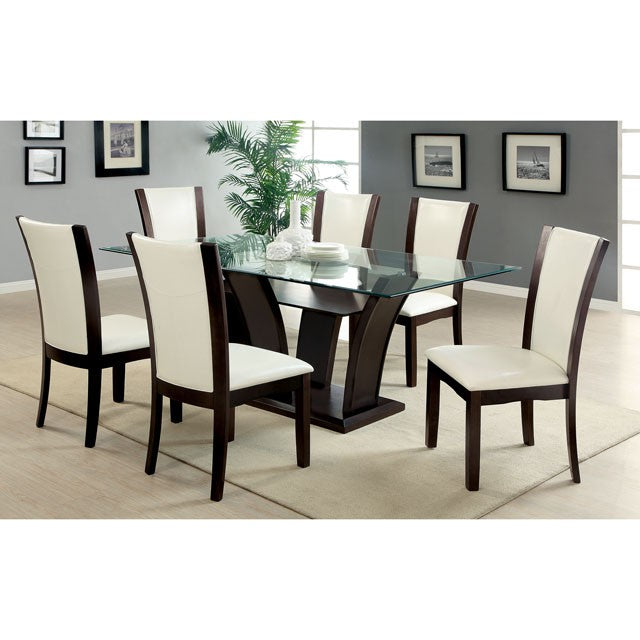 Manhattan I Dark Cherry/White Side Chair, White (2/CTN) - Imperial Furniture (Las Vegas, NV) - Multi Location