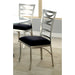 ROXO Silver/Black Side Chair (2/CTN) - Imperial Furniture (Las Vegas, NV) - Multi Location