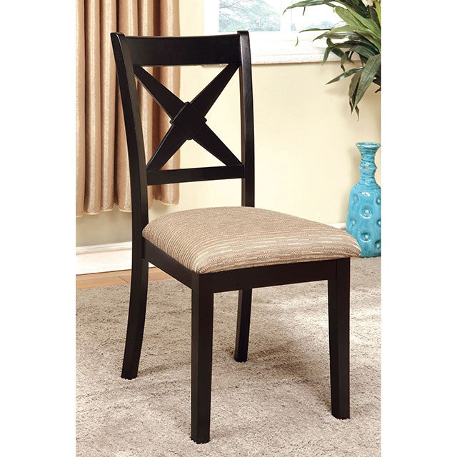 Liberta Dark Oak/Black Dining Table - Imperial Furniture (Las Vegas, NV) - Multi Location