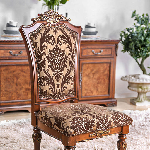 Lucie Brown Cherry Side Chair (2/CTN) - Imperial Furniture (Las Vegas, NV) - Multi Location
