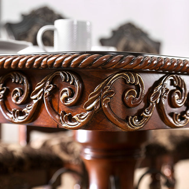 Lucie Brown Cherry Dining Table - Imperial Furniture (Las Vegas, NV) - Multi Location