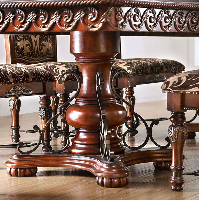 Lucie Brown Cherry Dining Table - Imperial Furniture (Las Vegas, NV) - Multi Location
