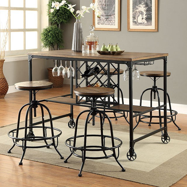 SILVIA I Medium Oak Counter Ht. Stool (2/CTN) - Imperial Furniture (Las Vegas, NV) - Multi Location