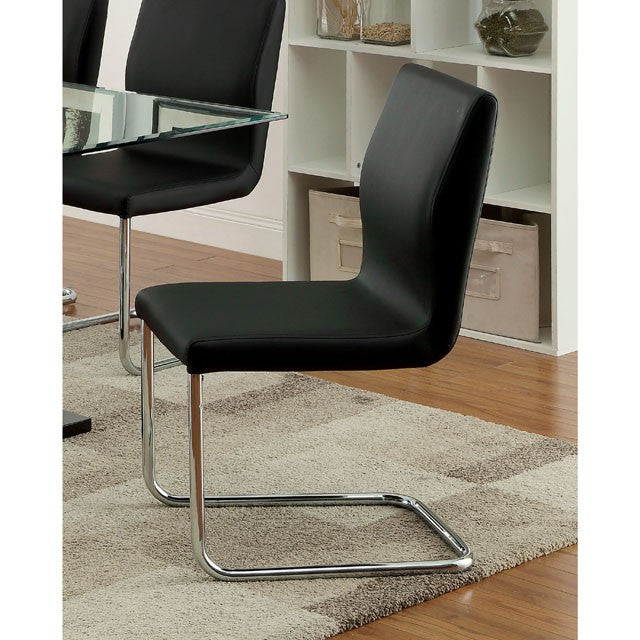 LODIA I Black/Silver Side Chair - Imperial Furniture (Las Vegas, NV) - Multi Location