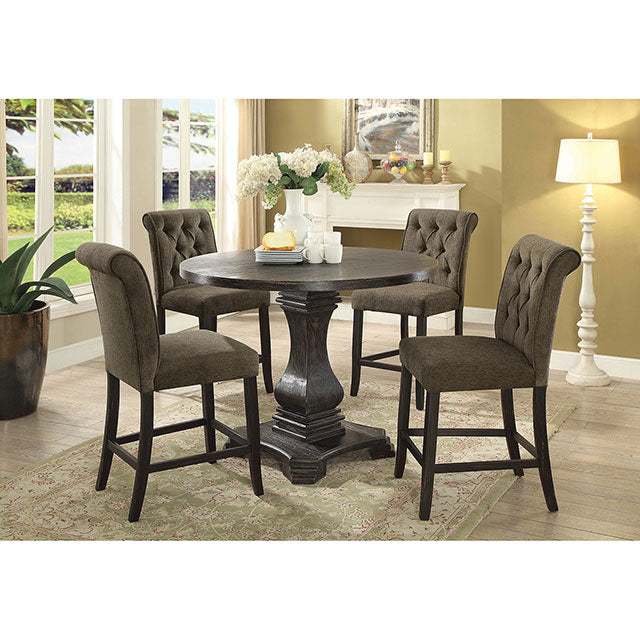Izzy Gray/Antique Black Counter Ht. Chair, Gray (2/CTN) - Imperial Furniture (Las Vegas, NV) - Multi Location