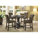 Izzy Gray/Antique Black Counter Ht. Chair, Gray (2/CTN) - Imperial Furniture (Las Vegas, NV) - Multi Location