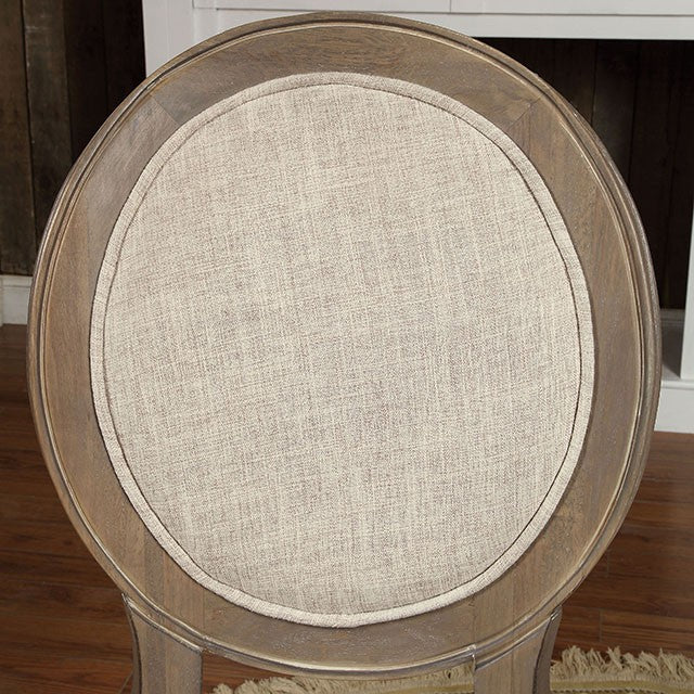 Kathryn Rustic Dark Oak/Beige Side Chair (2/CTN) - Imperial Furniture (Las Vegas, NV) - Multi Location